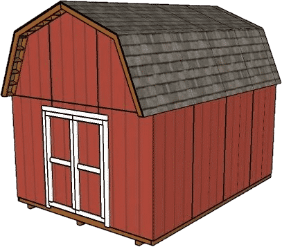 12x16 Gambrel Shed Roof Plans
