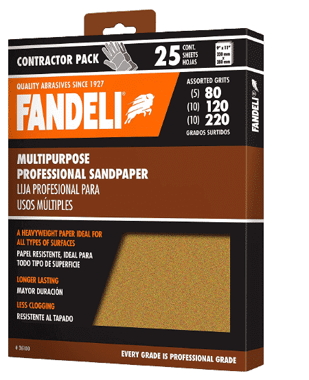 Fandeli Assorted Grits (80, 120, 220) Sandpaper Sheets