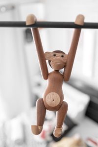 wooden monkey toy