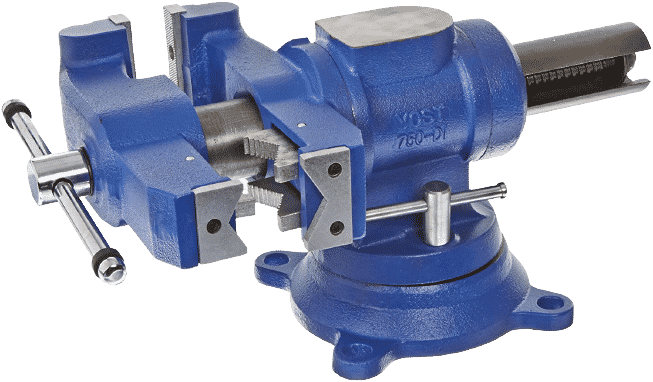  Yost Vises 750-DI Multi-Jaw Rotating Combination Bench & Pipe Vise with Swivel Base

