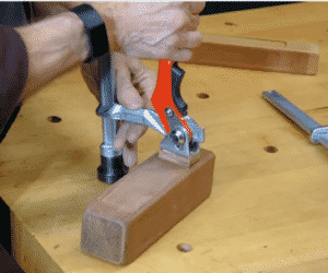 person using Bessey LM2.004 LM General Purpose F Clamp