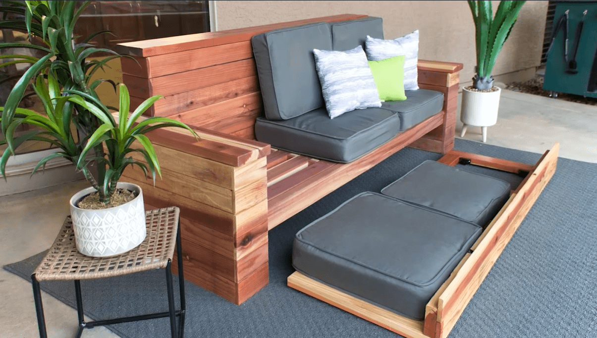 Pallet Sofa With Storage