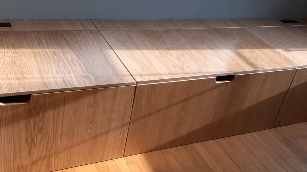 Plywood Storage Bench
