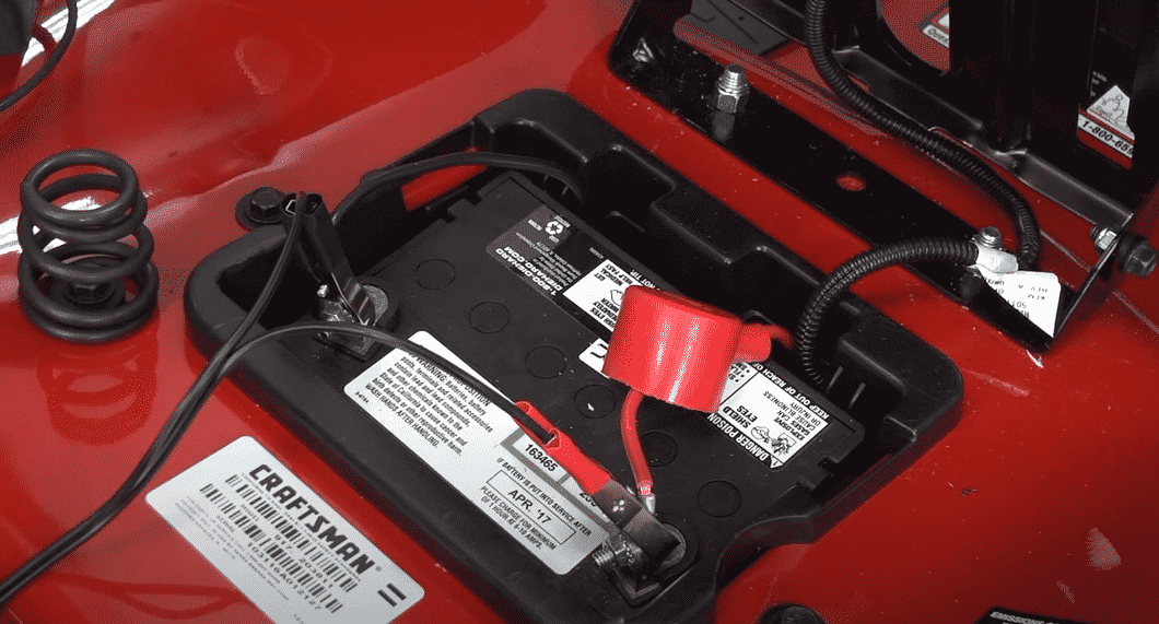 charging mower battery
