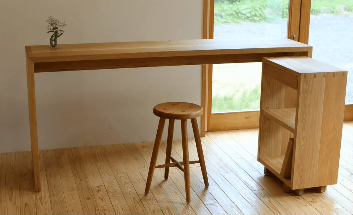 oak office table