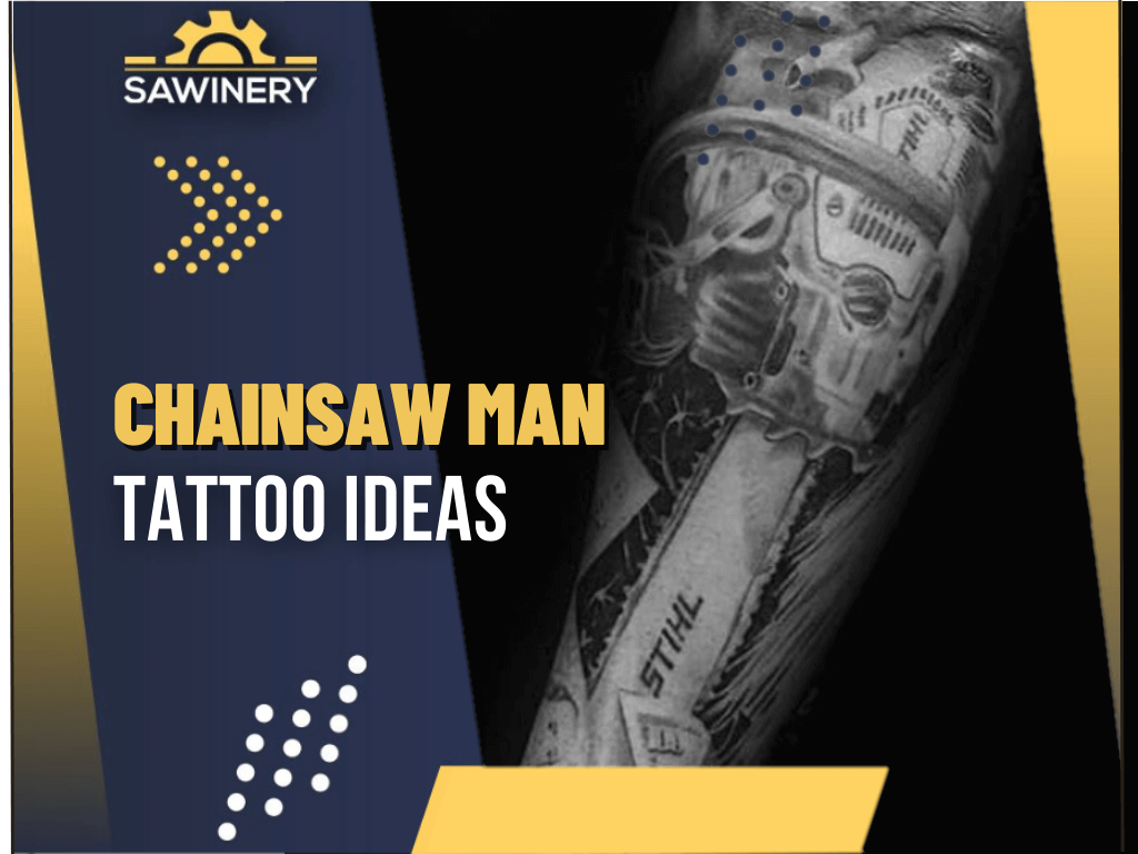 Chainsaw Temporary Tattoo Sticker - OhMyTat