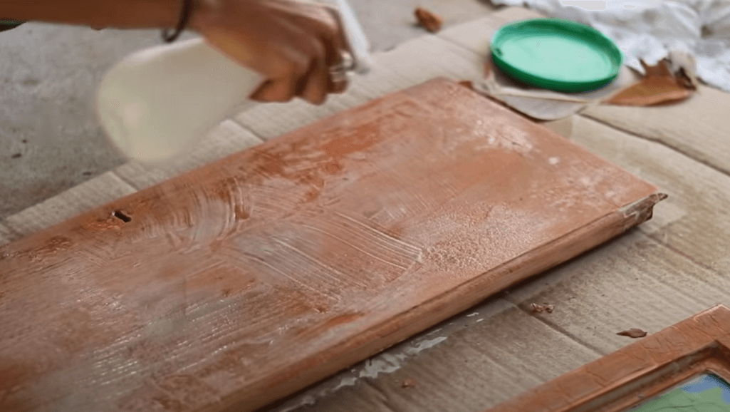 bleaching wood stain