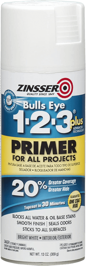 Bulls Eye 1-2-3 Plus Spray Primer by Zinsser