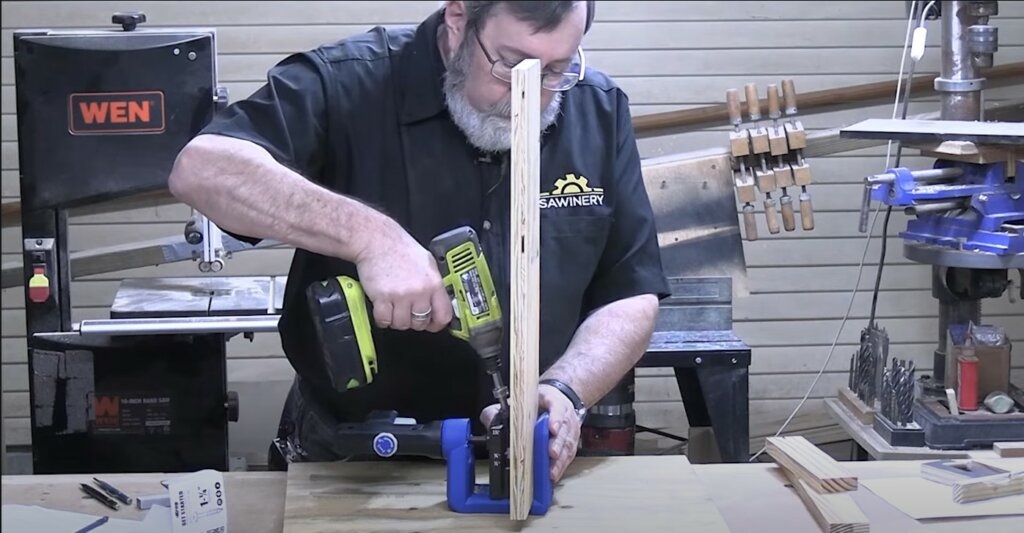 Utilizing Pocket Hole Joinery to drill holes