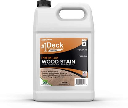 #1 Deck ‎300517 Premium Semi-Transparent Wood Stain
