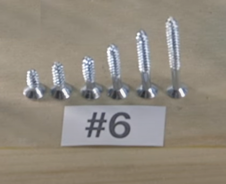 #6 screws