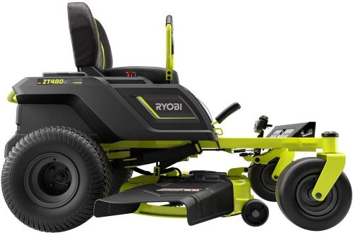 RYOBI RY48ZTR100-1A 42 in. 100 Ah Battery Electric Riding Zero Turn Mower and Bagging Kit