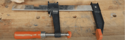 Bessey Clutch Style Bar Clamp close up