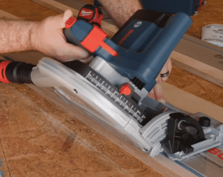 Bosch Tools Track Saw in use