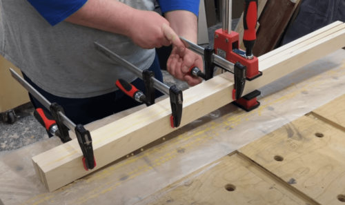 Clamping wood together