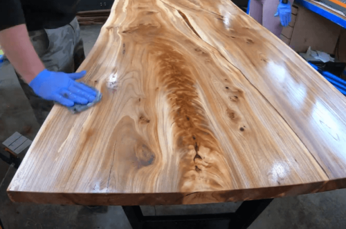 Cleaning elm wood