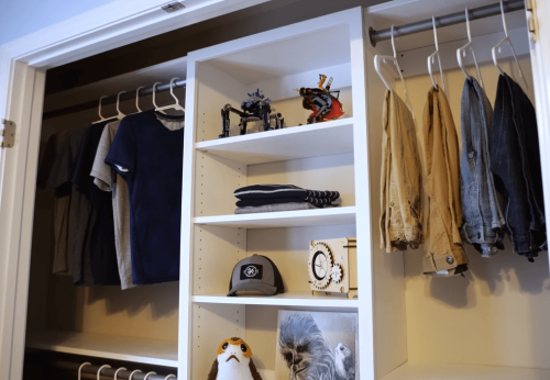 DIY closet organizer
