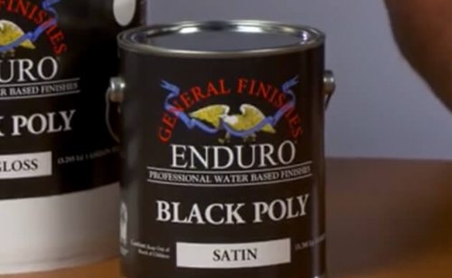 General Finishes Water-Based Enduro Black Poly