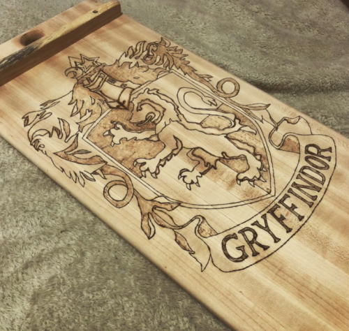 Harry Potter Cutting Board With Pyrography
