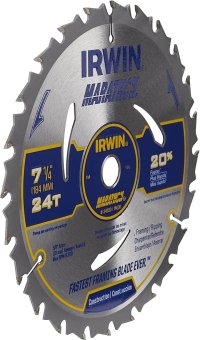 IRWIN Tools MARATHON Carbide Corded Circular Saw Blade Side View