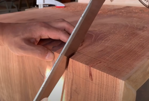 Making mahogany wood table
