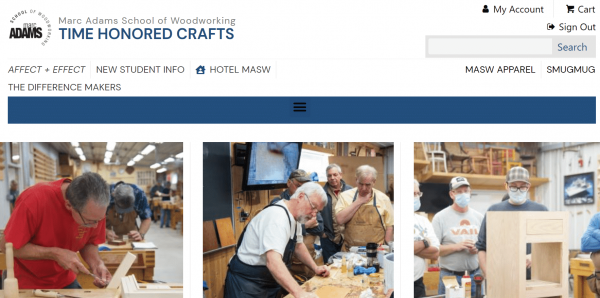 Marc Adams School of Woodworking website