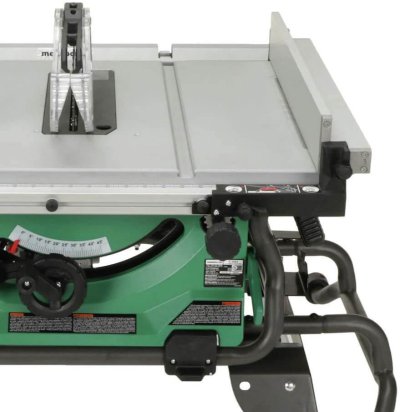 Metabo HPT Table Saw With 10-Inch Carbide Tipped Blade close view