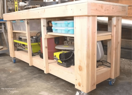 Miter Saw Table with Extra Storage