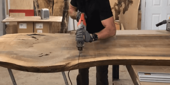 Poplar wood surface making furniture
