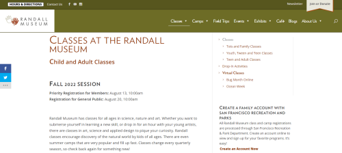 Randall Museum Woodworking Classes