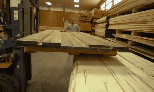 stacking lumber