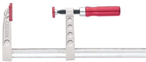 Shop Fox F-Clamp with red wooden handle