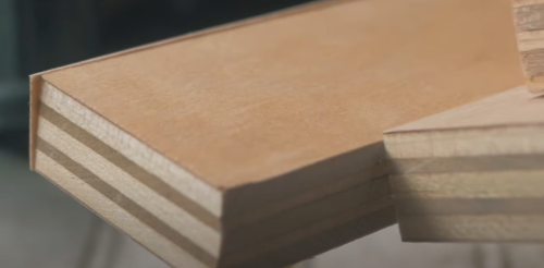 Surface of maple plywood