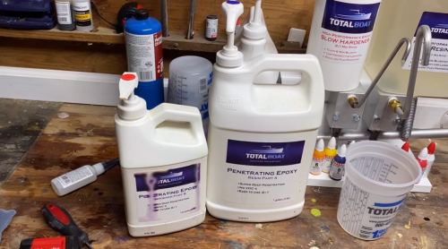 TotalBoat Clear Penetrating Epoxy Wood Sealer Stabilizer