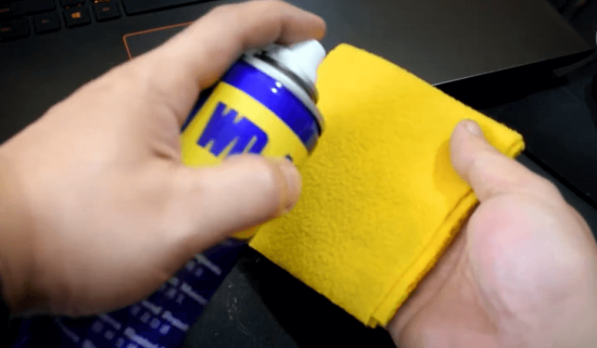 WD-40 and cloth