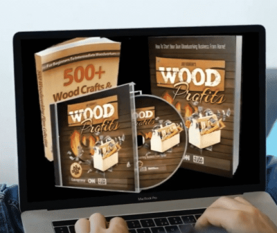 Wood Profits on laptop screen