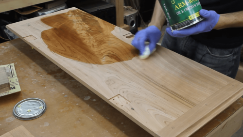 applying General Finishes Arm-R-Seal Oil-Based Finish