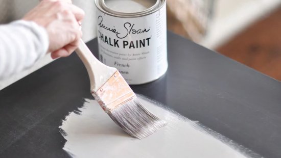 applying chalk paint