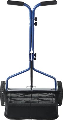 back view Amazon Basics 18-inch Push Reel Lawn Mower