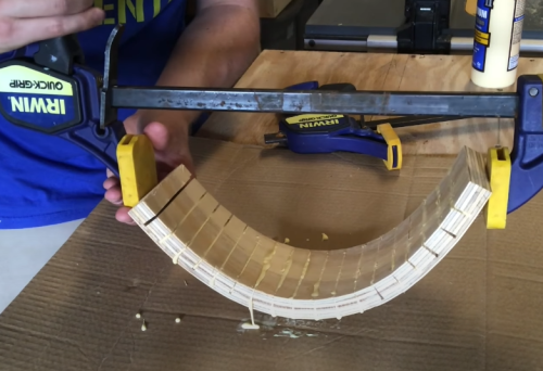 bending wood using kerf cuts