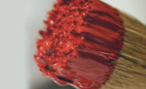 bristles of Professional Chalk and Wax Paint Brush