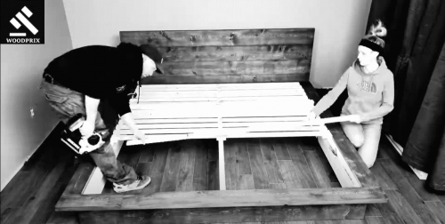 building a king size bed from Woodprix ideas