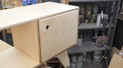 cabinet made out of baltic birch plywood