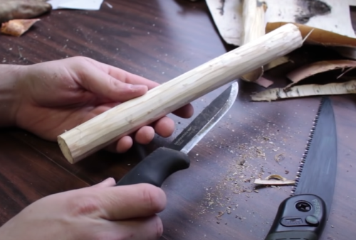 carving a stick