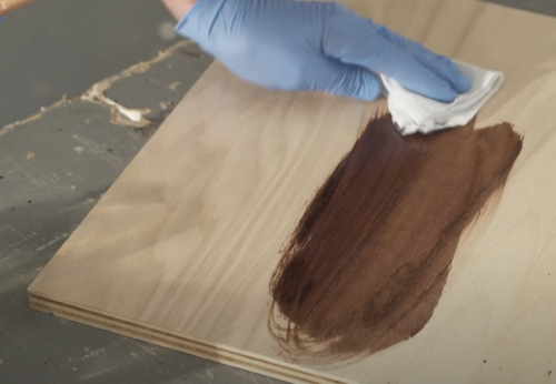 combining different stains on wood