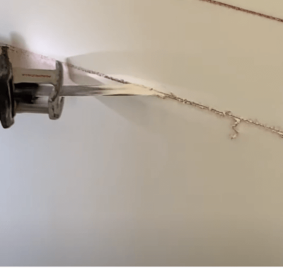 cutting drywall with reciprocating saw