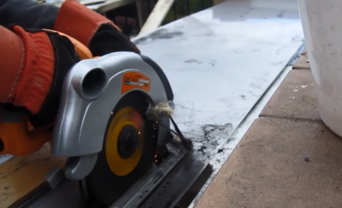 cutting stainless steel with circular saw