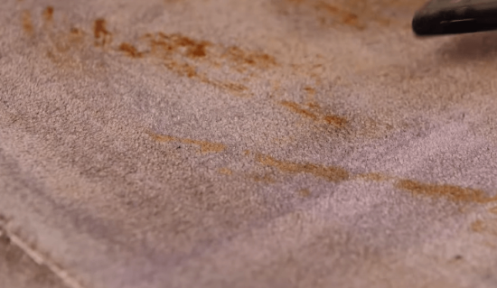 dried glue on carpet