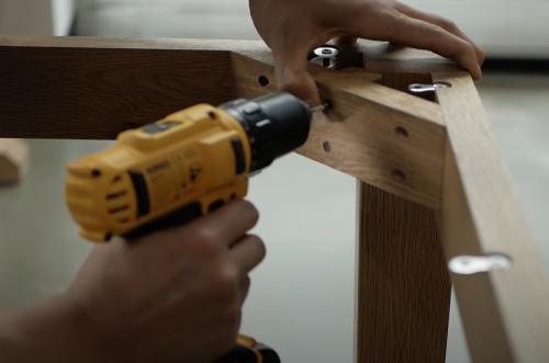 drilling wood table support