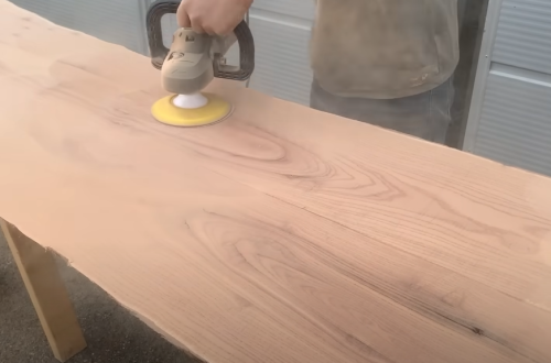 sanding mahogany wood